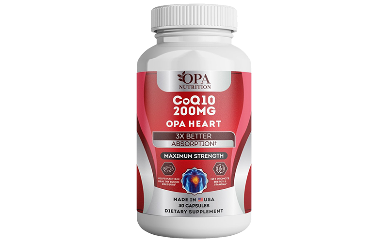 OPA Nutrition COENZYME COQ10 200MG Heart Health Supplement