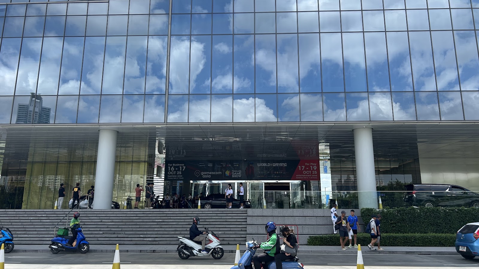 Glass facade and entrance of the Queen Sirikit National Convention Center