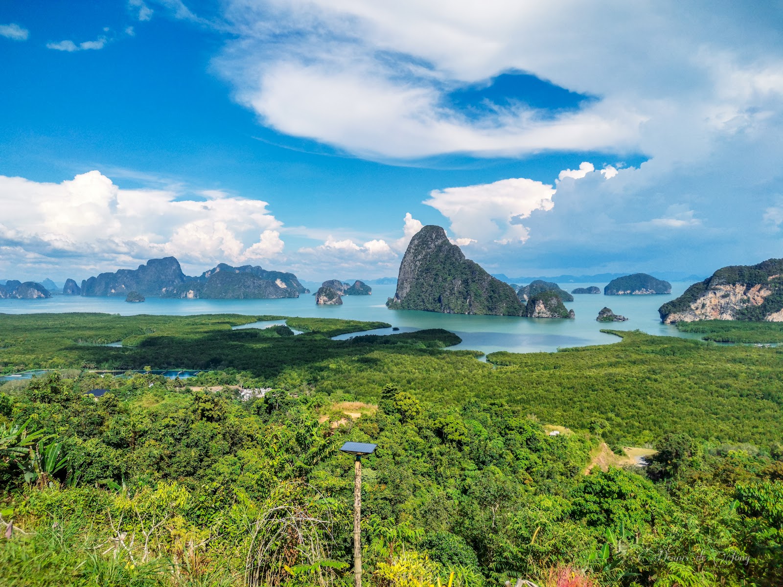 Limestone islets and mangroves of Phang Nga Bay seen from the Samet Nangshe viewpoint