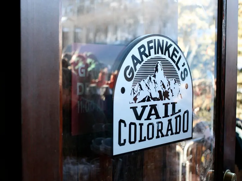 Garfinkel's Vail Colorado sign on the door