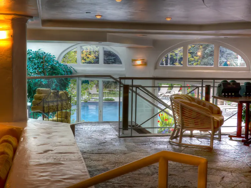Indoor pool hall at the Sonnenalp in Vail